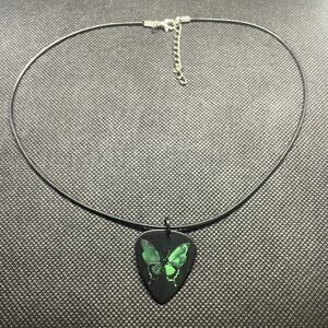 Handcrafted Butterfly Guitar Pick Necklace